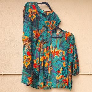 Vintage 80s 2-piece dress set